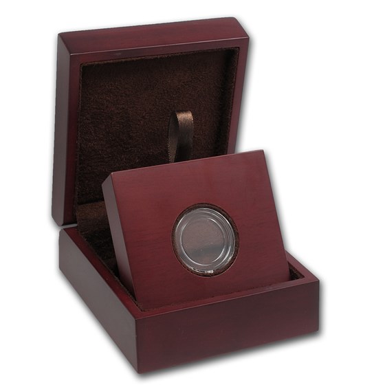 APMEX Wood Gift Box - Includes 21 mm Direct Fit Air-Tite Holder APMEX Wood Gift Box - Includes 21 mm Direct Fit Air-Tite Holder